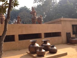 Building on the Sanskriti Kendra grounds